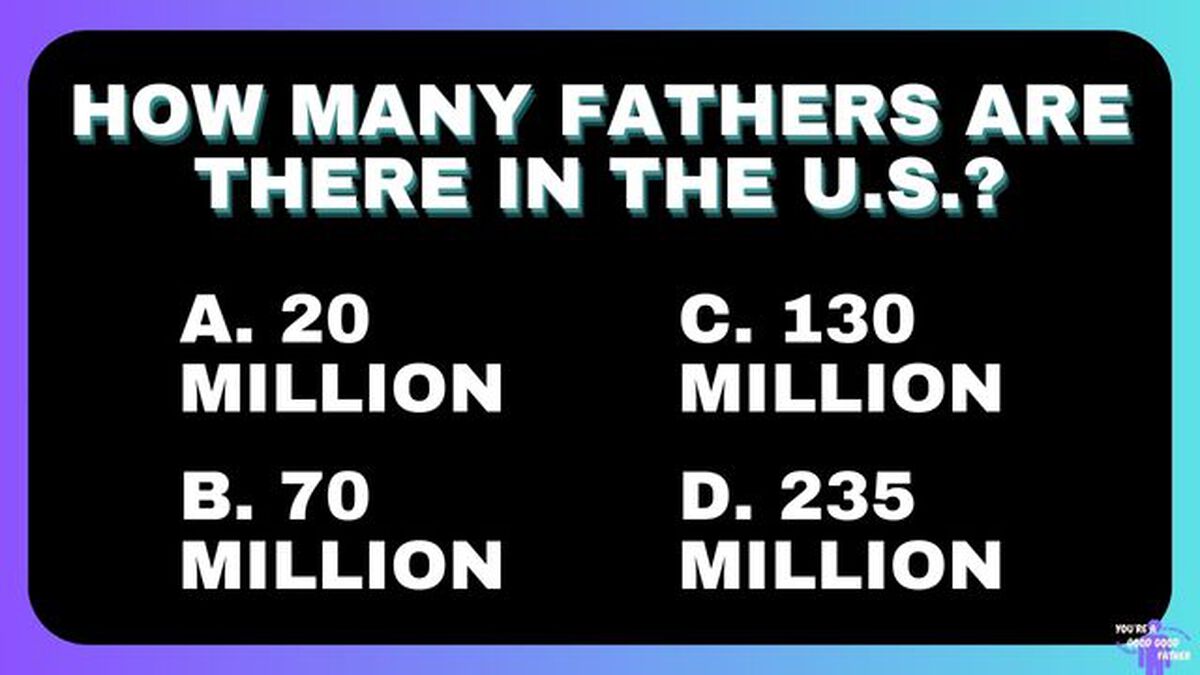 You're A Good Good Father - Dad Trivia! image number null